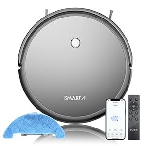 SmartAI G50 WLAN 2in1 Intelligenter Robot Staubsauger mit Wischfunktion,2600Pa Saugkraft Saugroboter,120Min Laufzeit…