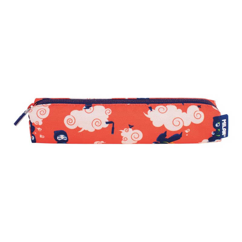 MILAN® Portatodo mini redondo serie especial Ninjutsu, rojo