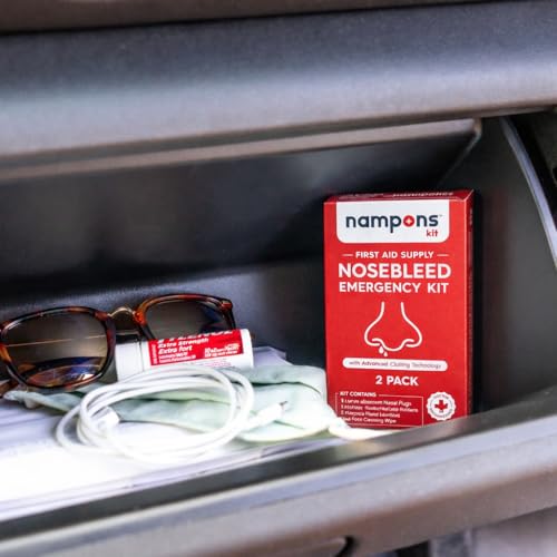 Nampons Nosebleed Emergency Kit, 2 Bleed Stoppers, Purell Sanitizer & Wipe miniatura 5