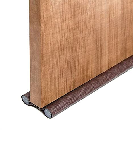 SmartCam� Door Seal Twin Draught Draft Guard Door Closer Bottom Brown Sealing Strip (39 inch) (PACK OF 1)