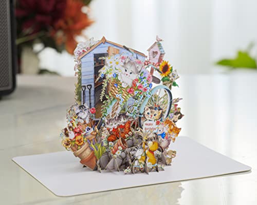 Paper D'art 3D The Puppies Pop Up Birthday Card #TOP6
