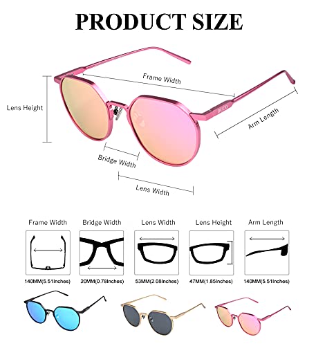 Duco Unisex Fashion Polarized Sungalsses For Men Women With Metal Frame Uv 400 Protection 8120 #TOP3