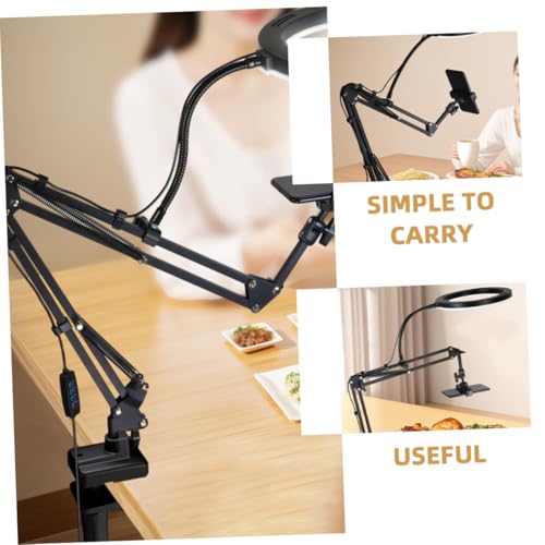 Soporte portátil con ángulo regulable que elimina malas luces al grabar 6