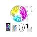 Produktbild LED Strip 5m, RGB LED Streifen, Farbwechsel LED Band mit IR Fernbedienung, Selbstklebend LED Lichtband,Netzteil und Controller enthalten,für die Beleuchtung von Haus, Party, Küche[Energieklasse A]