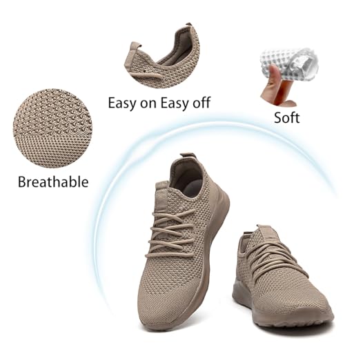 Image of DLWKIPV Running Shoes for Men Slip on Tennis Walking Sneakers Lightweight Non Slip Workout Gym Sports Volleyball Shoes Outdoor Athletic Casual Fashion Breathable Trainers