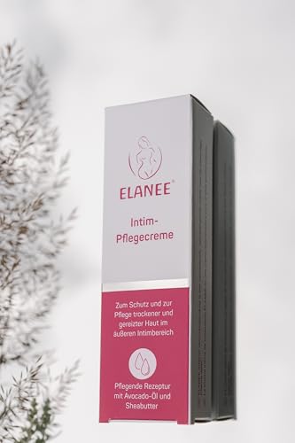 ELANEE Intim-Pflegecreme, Schutz und Pflege bei trockener, gereizter Haut – mit regenerierendem Panthenol und pflegenden Ölen, 20 ml (406-V1)