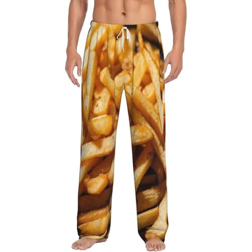 Pantalon de pyjama en flanelle homme imprimé Fast Food doux