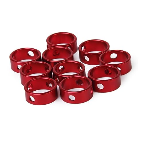 BESPORTBLE 10 Pack Outdoor Tent Guyline Adjustment Buckle 3-Hole Aluminium Rope Fastener Camping Hiking 19mm Ring Diameter
