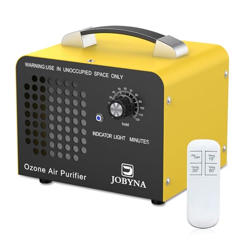 JOBYNA Ozongenerator Auto mit Fernbedienung 10,000mg/h, Tragbar O3 Ozon-Luftreiniger Ozongerät mit...