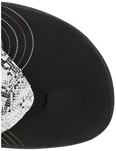 Clarks Women's Breeze Sea Flip-Flop, Black/White Snake Synthetic, 7 #TOP4