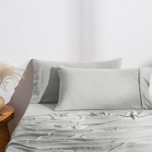 Dreamaker Superfine Washed Microfiber King Pillowcase Super Soft Microfibre All Season Breathable and Warm Wrinkle Resistant Machine Washable - Twin Pack Dove Grey