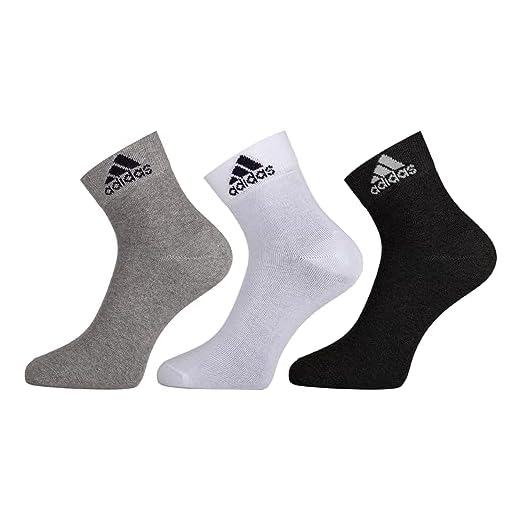 Adidas Men Ankle Length Cotton Socks Multicolored Pack of 3