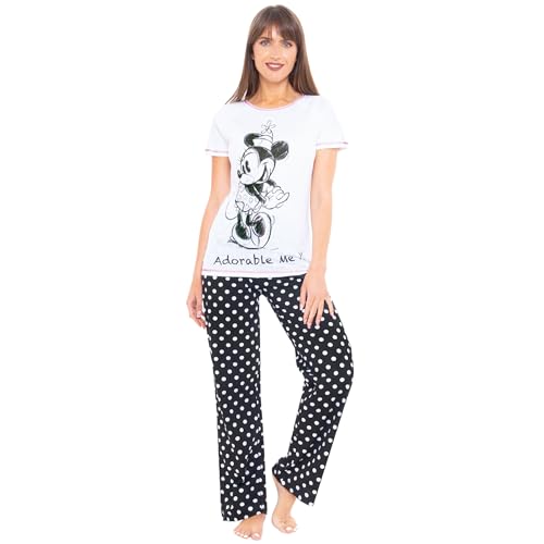 Disney Womens Pajamas | Minnie Mouse Pajama Set | Cotton Pajamas for Women2
