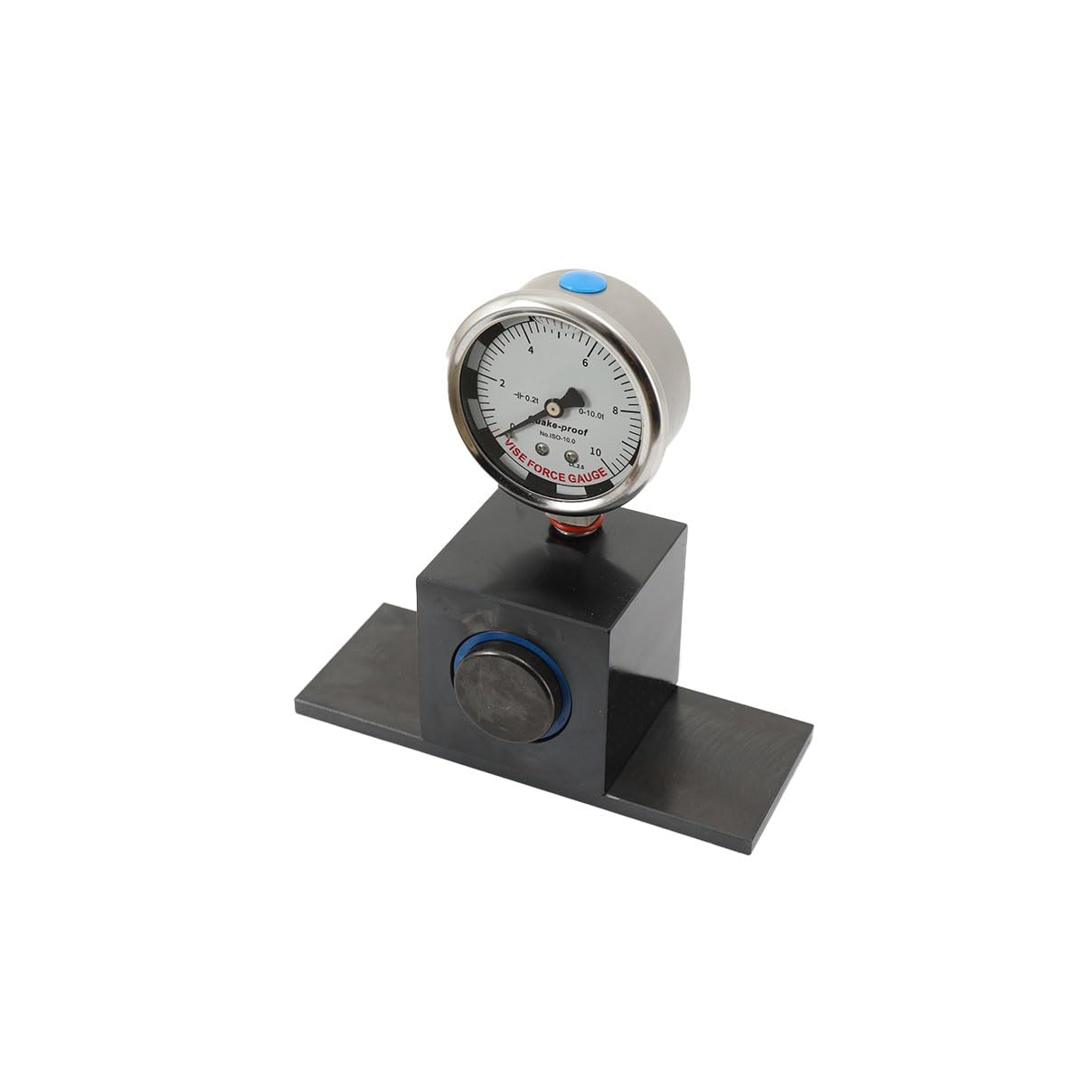 Hydraulisches Spannkraftmessgerät für Schraubstöcke, 0–10T Messbereich 0,2T Teilung, Druckmessgerät für Prüfung auf lockere Werkstücke oder Werkzeugvibrationen