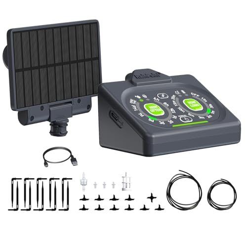 RAINPOINT Programmable Drip Irrigation System for Indoor Houseplant,Compact Dual-Powered Vacation...