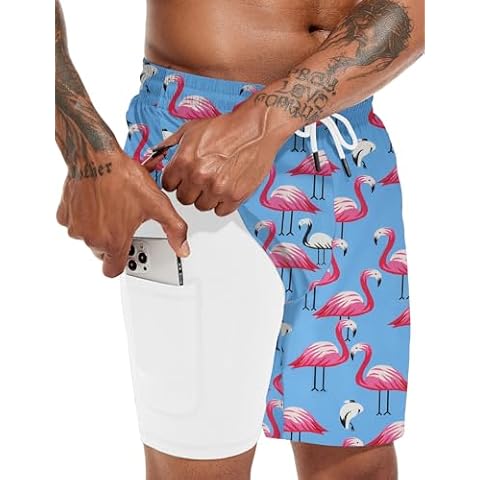 Atforna Short de bain long 2 en 1 Cover