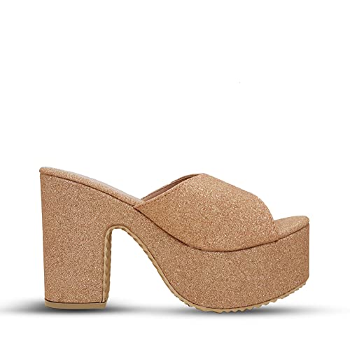 Image of Digni Sandal for Womens Chunky Heel Pump Sandals Party Wedding Strappy Sandals.