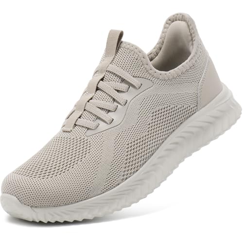 STQ Sneaker Damen zum Reinschlüpfen Bequem Slip on Sneakers Knit Turnschuhe ohne Schnürung Leichte Schlupfschuhe Taupe 40 EU STQ Sneaker Damen zum Reinschlüpfen Bequem Slip on Sneakers Knit Turnschuhe ohne Schnürung Leichte Schlupfschuhe Taupe 40 EU