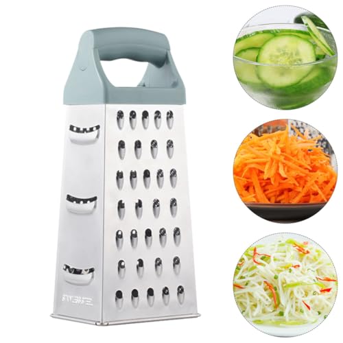 Rallador de caja 4 caras acero inoxidable multicolor miniatura 6