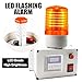 Industrial Cycle Timing Light Siren, 0-105dB Cycle Timer Alarm Siren, 0.1S-99H Preset Automatic Timed Light LED Flashing Alarm, AC110V