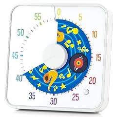 Bell Man 8 Inch Large Visual Timer for Kids and Adults, Non Ticking Visual Countdown Timers with 5 photo Bell Man 8 Inch Large Visual Timer for Kids and Adults, Non Ticking Visual Countdown Timers with 5