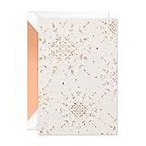 Hallmark Signature Boxed Holiday Cards, Embossed Snowflake (12 Cards with Envelopes)