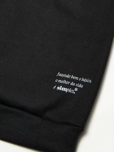 Hoodie Mini Moletom Simples, Simples, Masculino, Preto, 08