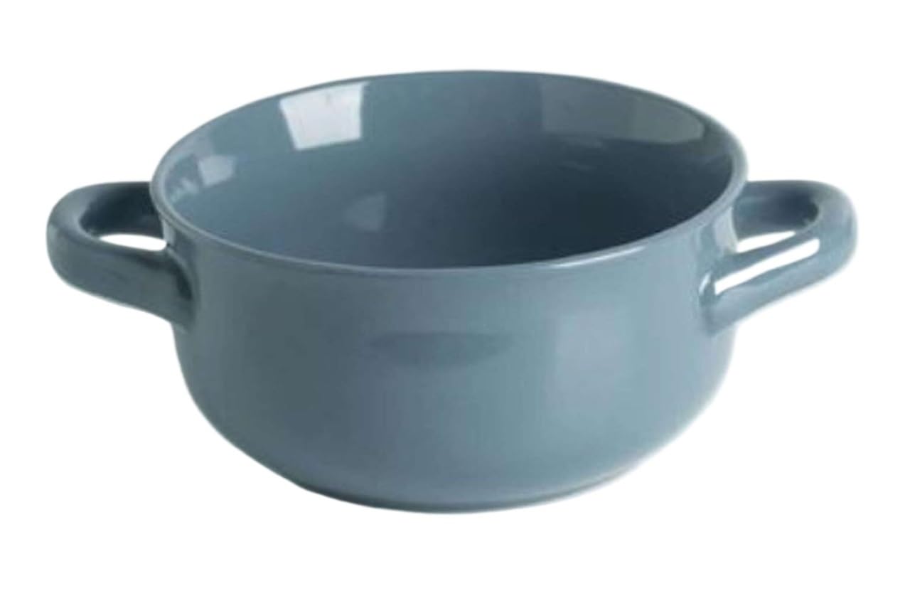 Miski do zupy z uchwytami Naczynia kuchenne, naczynia stołowe, porcelana, ceramiczna miska na zupę, makaron, duże ceramiczne miski na zupę z podwójnym uchwytem, ​​30 uncji, porcelanowe miski do serwow