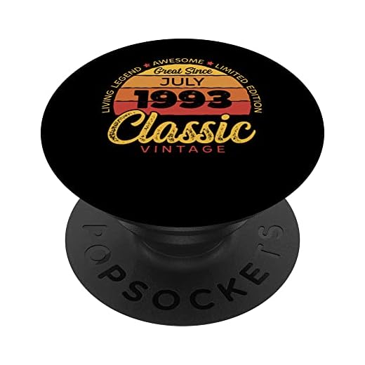 Retro 30 Años Julio 1993 Cumpleaños Vintage Bday Classic PopSockets PopGrip Intercambiable