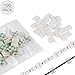 COOLMI Strip Light Mounting Clips, Self-Adhesive Strip Brackets Holder, Clamps Fix LED Light Strip for Vehicle,Cabinet,Under-Counter, Kitchen,Living Room,Christmas,Outdoor (100-Pack)
