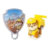 Paw Patrol - Action Pack Rubble with Extendable Hook & Collectible Pup Badge