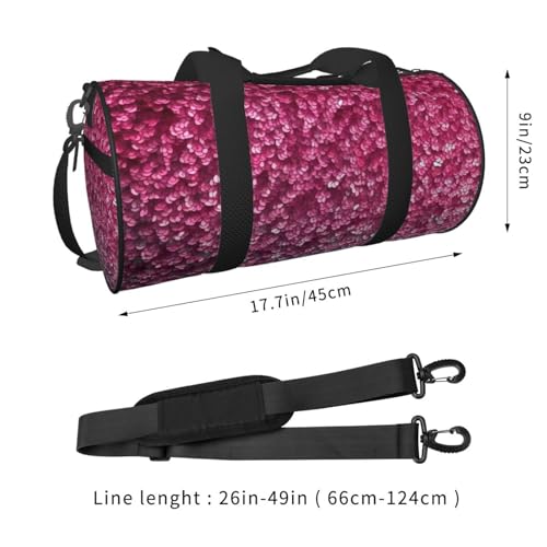 Travel Duffel Bag Sports Gym Bag With Shoes Compartment,Lightweight Overnight Weekender Bag 3d Pink Glitter Yoga Gym Sports Bag For Men Women3