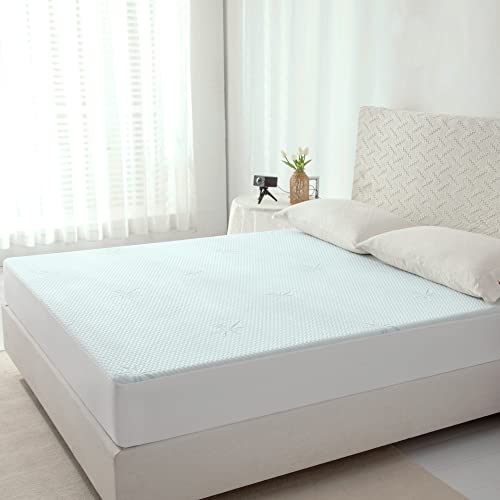 Jet‘s Home Bambou Protège Matelas 160x200 - Imperméable Couvre Matelas Oeko-TEX®, Alaise Micro Respirante et Anti Poussière