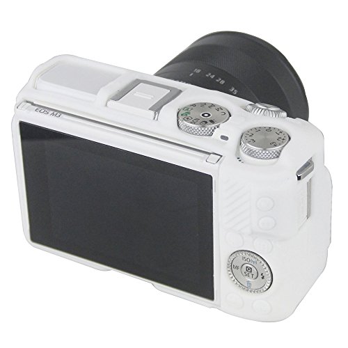 Éviter rayures Canon EOS M3 avec étui protection silicone blanc