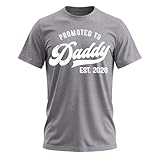 Promoted to Daddy 2021 Camiseta divertida nueva papá bebé familia camiseta - - Medium