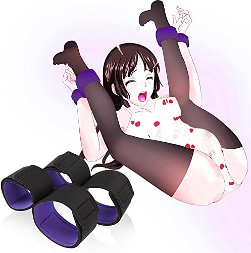 Purple Bed Restraints Sex Adults Bondaged Kit for Couples Sex Restraintants for Women Sex Kit Furniture Position Underware Yoga Sunglasses (backhei)
