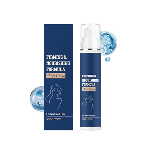 Crema de Noche 50g para Rostro y Cuello, Antiarrugas Hidratación Profunda, Cuidado Específico de Líneas Finas para una Piel Más Lisa y Revitalizada