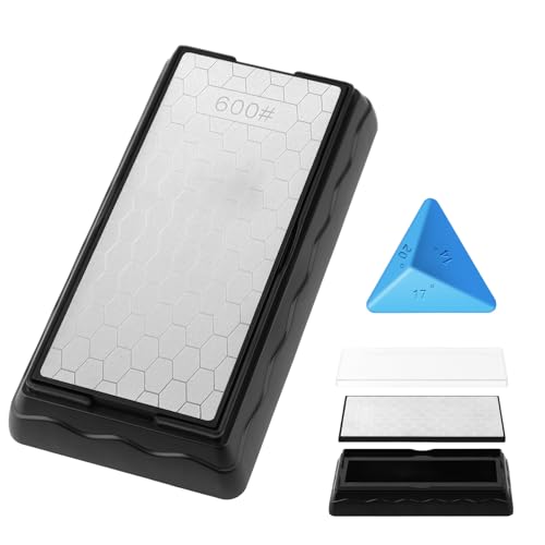 Double-sided Diamond Sharpening Stone with Storage Case