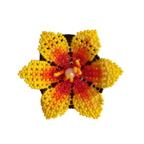 PETALOS JEWELRY - Scrunchie - Handmade hair accessory with crystal, tassels and pearls. Lightweight, easy to put on and take off. Ideal for all hair types. Handmade Jewelry