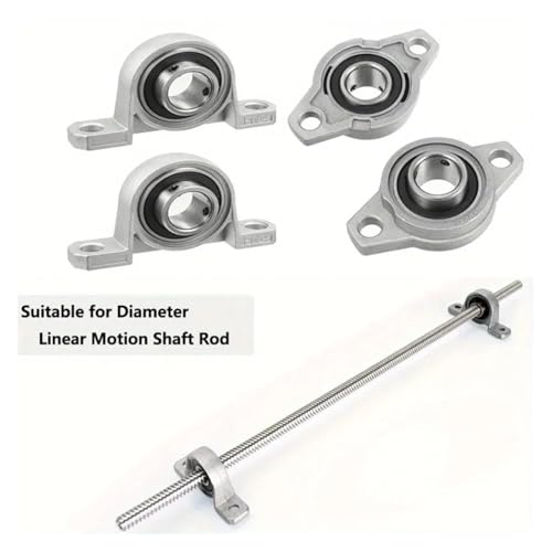 Cojinete KP004 de 19mm en aleación de zinc con soporte autoalineable de dos piezas 8