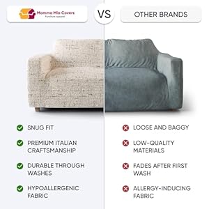 PAULATO BY GA.I.CO. Loveseat Slipcover - Oversized Chair Cover - Stretch Couch Cover - Cushion Love Seat Sofa Slipcovers - 1-Piece Form Fit Washable Protector - Microfibra Print - Vittoria Beige PAULATO BY GAICO Loveseat Slipcover Oversized Chair Cover Stretch Couch Cover Cushion Love Seat Sofa Slipcovers 1 Piece Form Fit Washable Protector Microfibra Print Vittoria Beige