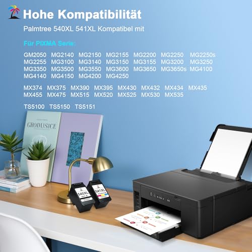 Palmtree 540XL 541XL Kompatibel für Canon Druckerpatronen 540 541 XL – Ansicht 3