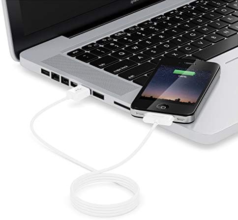 deleyCON 2m (6.56 ft.) 30-Pin USB Cable Dock Connector Sync Cable Charging Cable Data Cable Compatible with IPhone 4s 4 3Gs 3G IPad Ipod - White