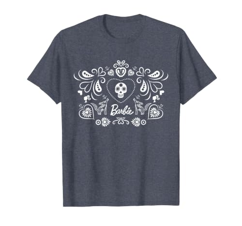 Barbie Día De Muertos T-Shirt, Men, Heather Blue, X-Large
