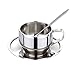 Coffee Cup Set - Stainless Steel Double Walled Insulated Coffee Mug Espresso Latte Cappuccino Milk Cup with Saucer and Spoon,125ml/4.2 oz