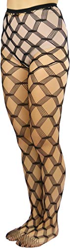 Image of ToBeInStyle Women's Large Mesh Fishnet Patterned Pantyhose Tights
