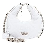 Item weight: 1.01 pounds GUESS Marieke Mini Hobo Bag White Logo