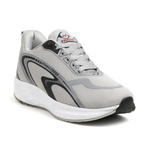 Image of FARGO Men's Spark Fylon Sole Memory Foam Patawa Running Sports Walking Shoes, Gym Shoes | Lightweight & Comfortable Lace-Up Shoes for Mens and Boys