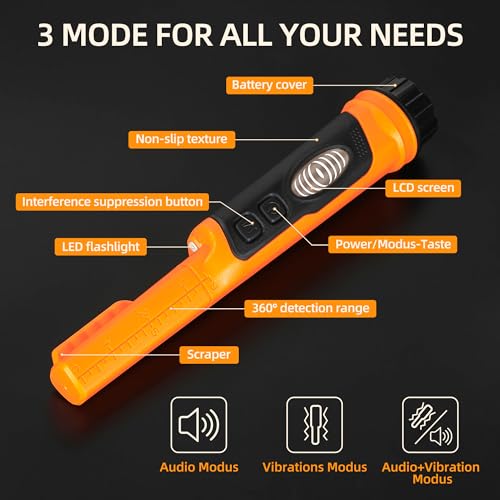 Sinoapollo HS-21-A Fully Waterproof Handheld Metal Detector Pinpointer thumb #1