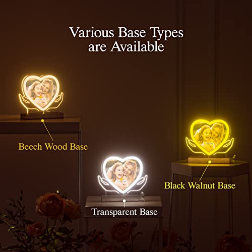 Bemaystar Personalized Gifts For Her, Custom Heart Night Light With Picture, Customized Valentine's Day Gifts For Boyfriend Girlfriend Couple Men Women #TOP3